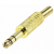 Штекер   6.3 мм  стерео  на  кабель  золото