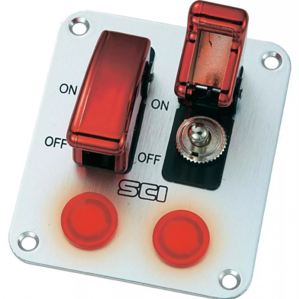 Панель 2 тумблера (10А 24VDC -20A 12VDC)