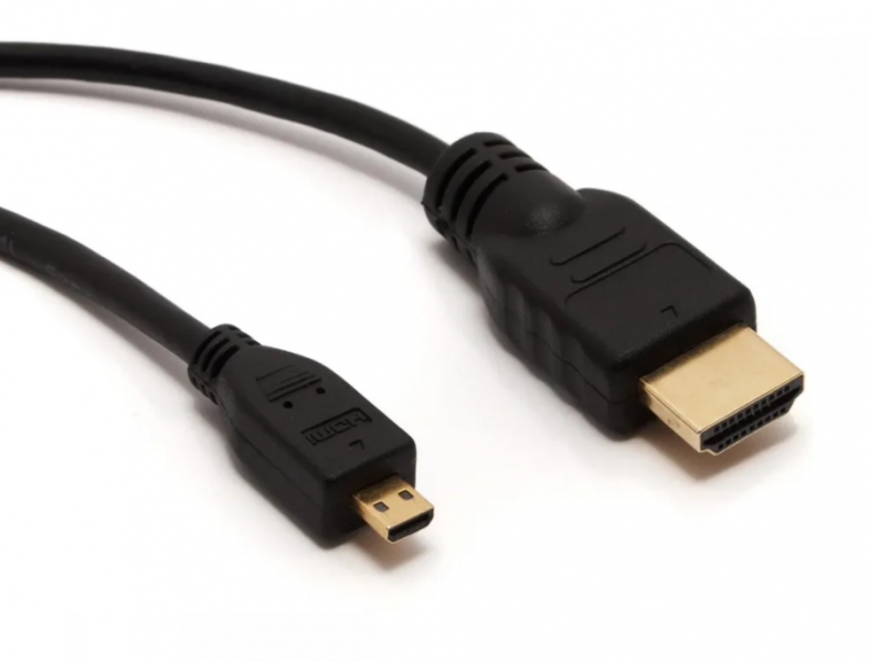 Шнур  штекер. HDMI -   штекер Micro  HDMI  версия  1.4а   1.5 м